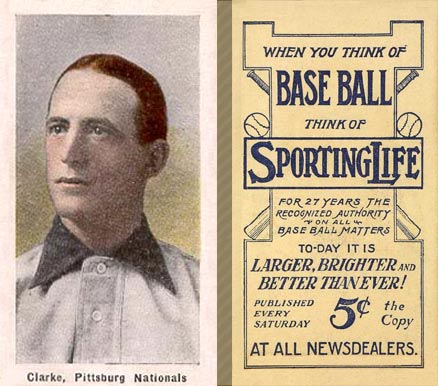 1910 Sporting Life Clarke, Pittsburgh Nationals # Baseball Card