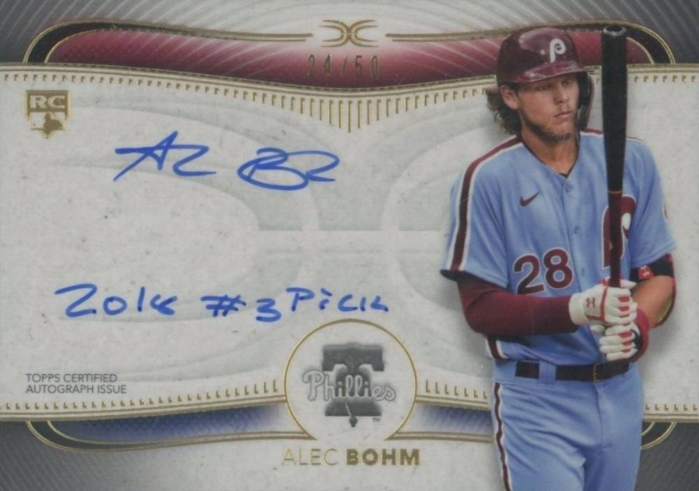 2021 Topps Definitive Definitive Autograph Collection Alec Bohm #ABO Baseball Card