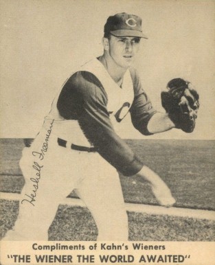 1957 Kahn's Wieners Hershell Freeman # Baseball Card