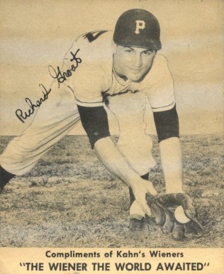 1957 Kahn's Wieners Richard Groat # Baseball Card