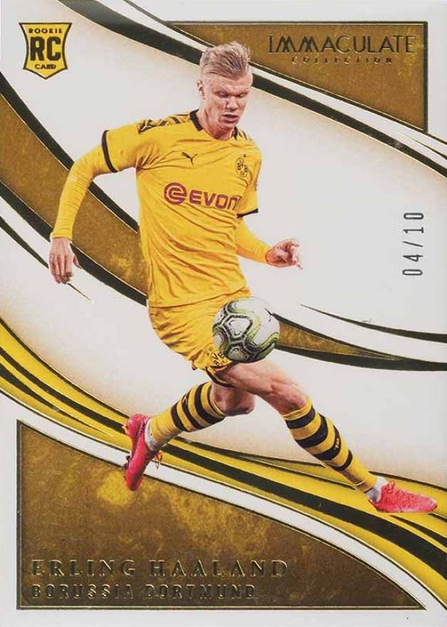 2019 Panini Immaculate Collection Erling Haaland #51 Soccer Card