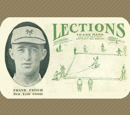 1923 Lections Frank Frisch # Baseball Card