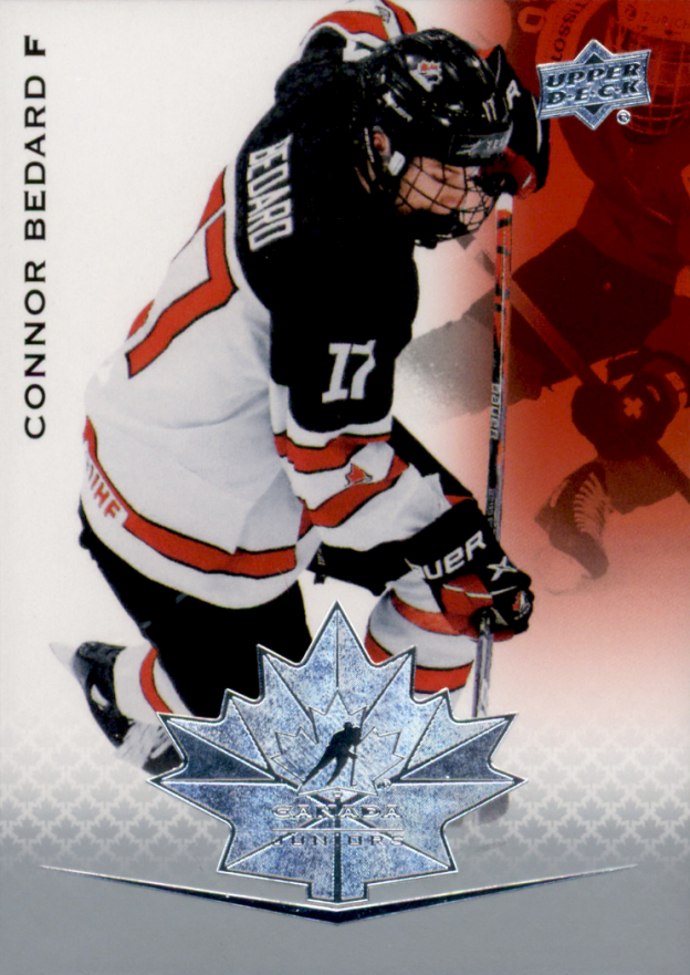 2021 Upper Deck Team Canada Juniors Connor Bedard #76 Hockey Card