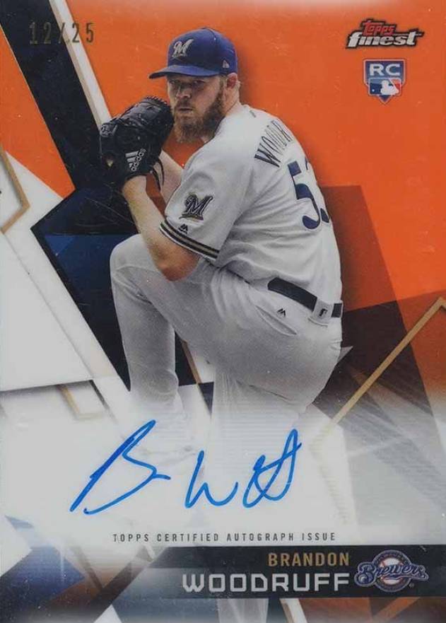 2018 Finest Autographs Brandon Woodruff #FA-BW Baseball Card
