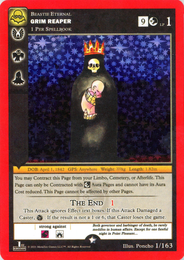 2021 Metazoo Nightfall Grim Reaper-Holo #1 TCG Card