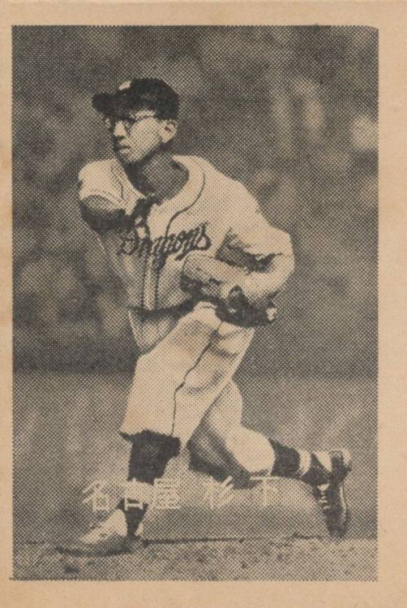 1952 Yamakatsu B & W JBR28 Shigeru Sugishita # Baseball Card