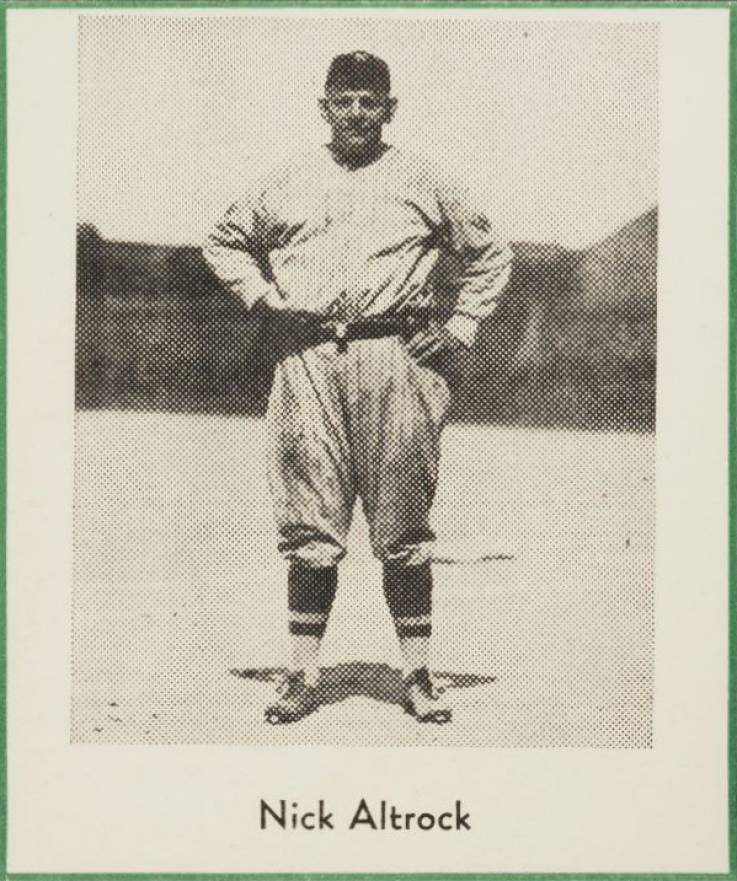 1947 Sports Exchange Baseball Miniatures-Hand Cut Nick Altrock # Baseball Card