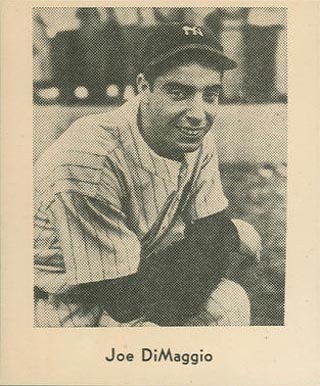 1947 Sports Exchange Mini Joe DiMaggio #12 Baseball Card