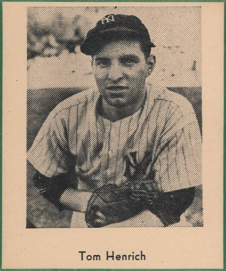 1947 Sports Exchange Mini Tommy Henrich #18 Baseball Card
