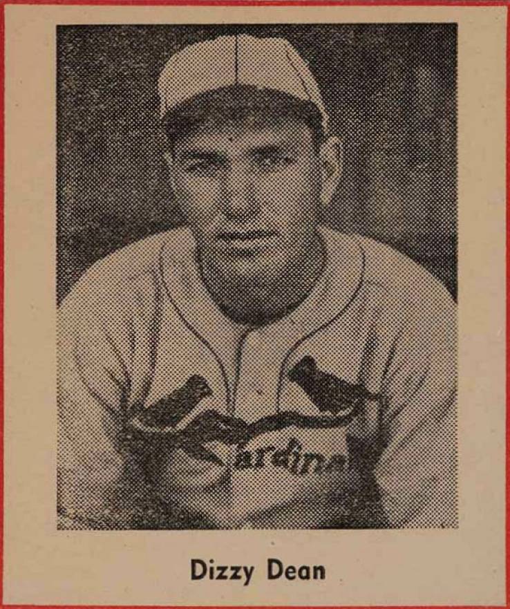 1947 Sports Exchange Baseball Miniatures-Hand Cut Dizzy Dean # Baseball Card