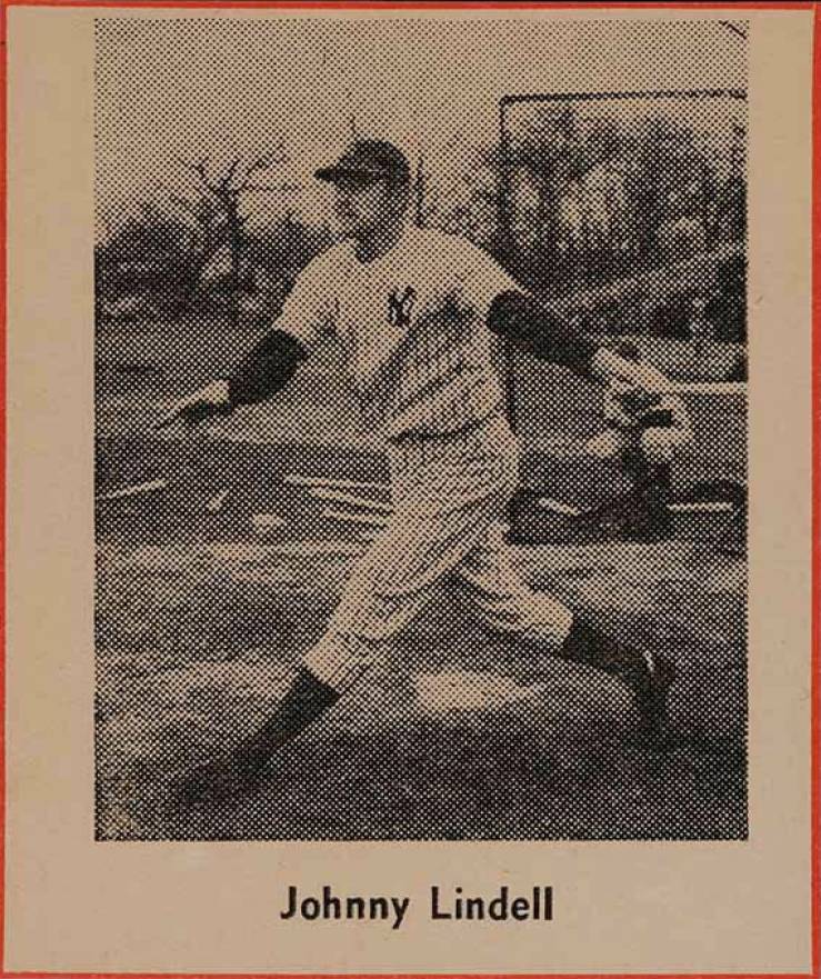 1947 Sports Exchange Baseball Miniatures-Hand Cut Johnny Lindell # Baseball Card