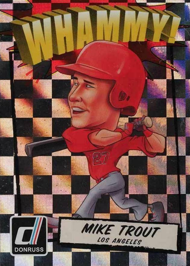 2017 Panini Donruss Whammy Mike Trout #W-1 Baseball Card