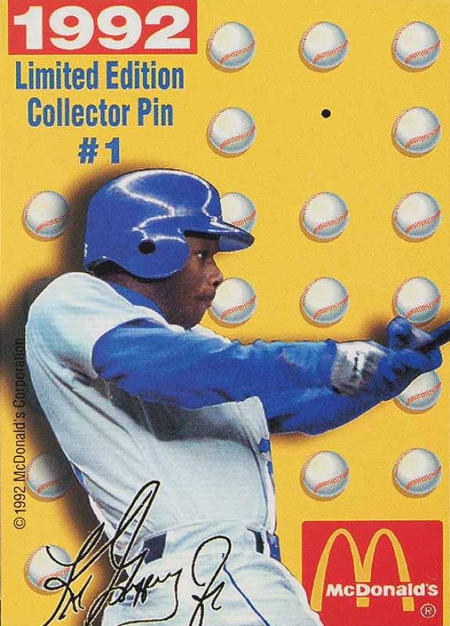 1992 McDonald's Pin/Cards Ken Griffey Jr. #1 Baseball Card