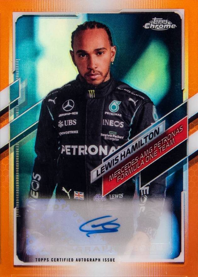 2021 Topps Chrome Formula 1 Autographs Lewis Hamilton #CALH Other Sports Card