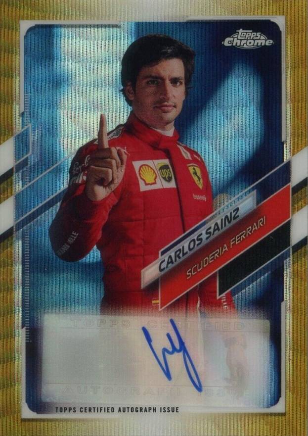 2021 Topps Chrome Formula 1 Autographs Carlos Sainz #CACS Other Sports Card