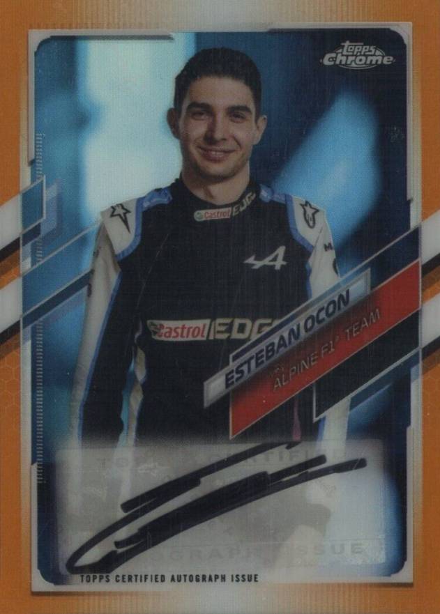 2021 Topps Chrome Formula 1 Autographs Esteban Ocon #CAEO Other Sports Card