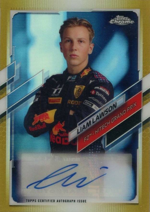 2021 Topps Chrome Formula 1 Autographs Liam Lawson #CALL Other Sports Card