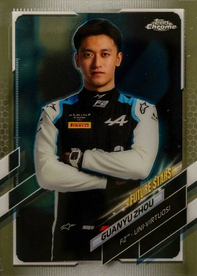 2021 Topps Chrome Formula 1 Guanyu Zhou #61 Other Sports Card