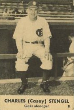 1947 Remar Bread Oakland Oaks Casey Stengel #8 Baseball Card