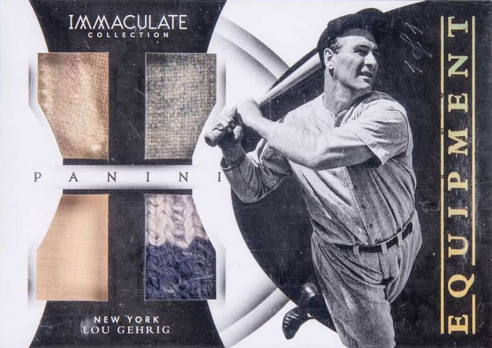 2015 Panini Immaculate Equipment Lou Gehrig #1 Baseball Card