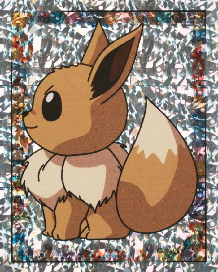 1999 Merlin Pokemon Eevee-Prism #S21 TCG Card