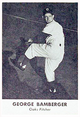 1950 Remar Bread Oakland Oaks George Bamberger #1 Baseball Card
