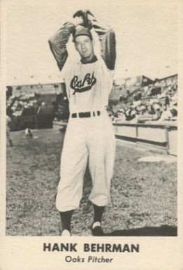 1950 Remar Bread Oakland Oaks Hank Behrman #2 Baseball Card