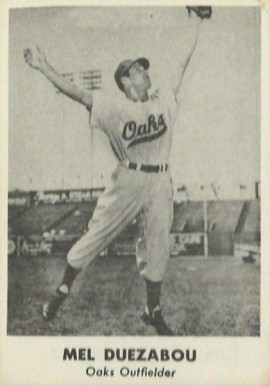 1950 Remar Bread Oakland Oaks Mel Duezabou #5 Baseball Card