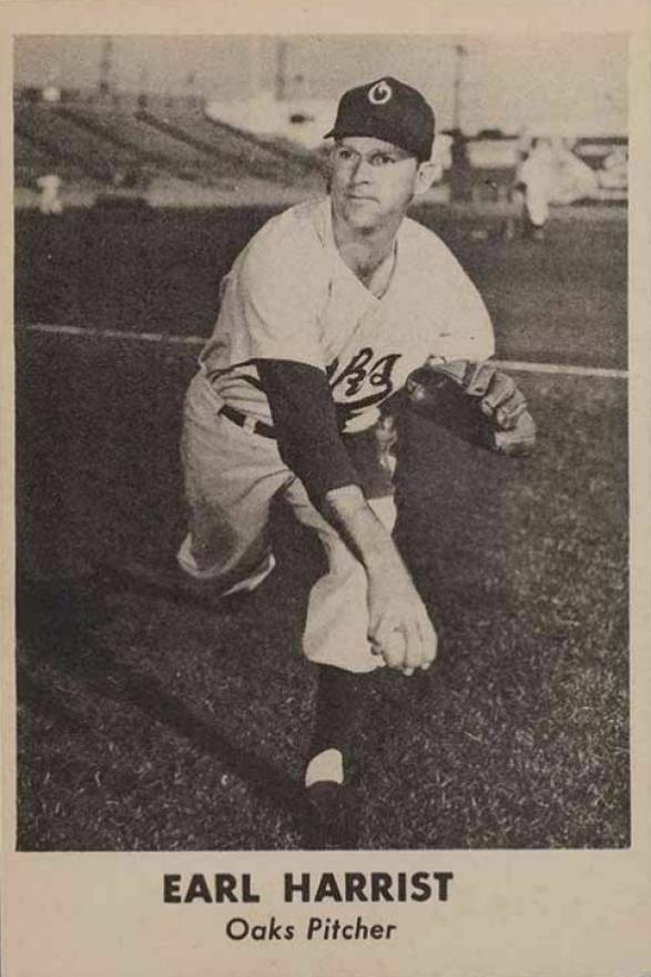 1950 Remar Bread Oakland Oaks Earl Harrist # Baseball Card