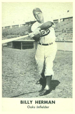 1950 Remar Bread Oakland Oaks Billy Herman #12 Baseball Card
