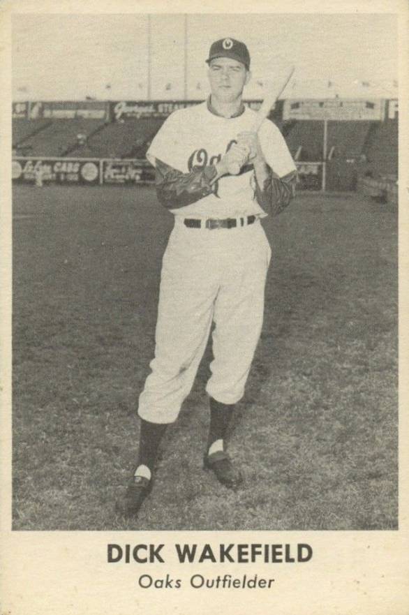 1950 Remar Bread Oakland Oaks Dick Wakefield #25 Baseball Card