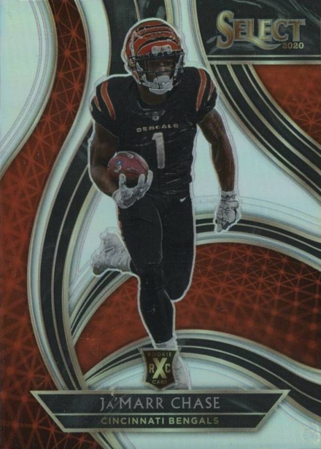 2020 Panini Select 2021 XRC Prizm Redemption Ja'Marr Chase #411 Football Card