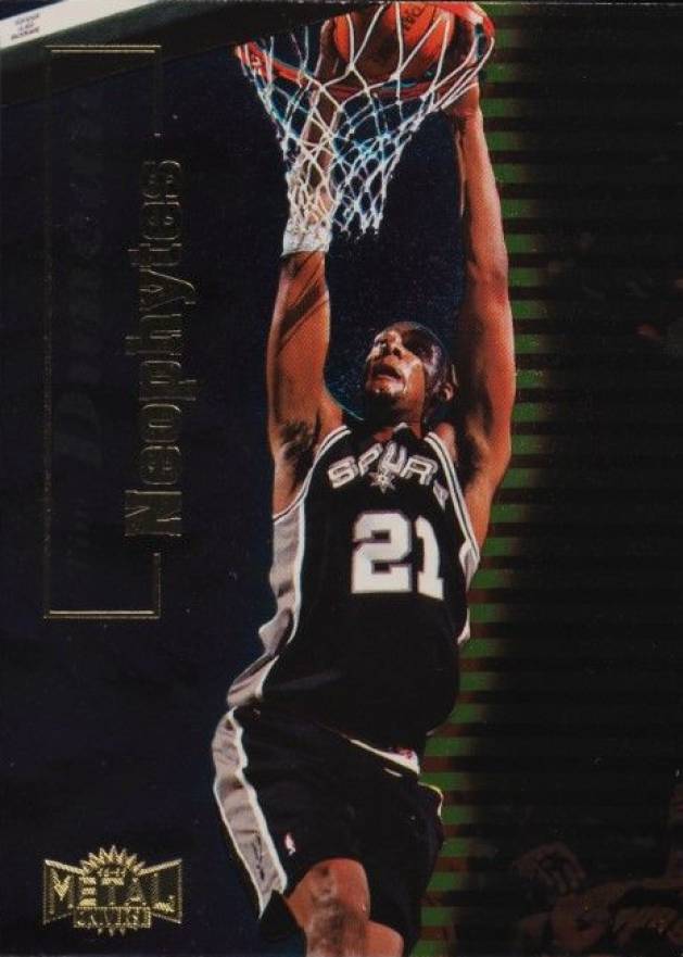 1998 Metal Universe Neophytes Tim Duncan #13 Basketball Card