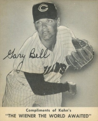 1959 Kahn's Wieners Gary Bell # Baseball Card