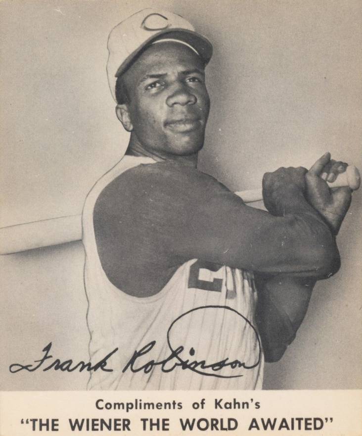 1959 Kahn's Wieners Frank Robinson # Baseball Card