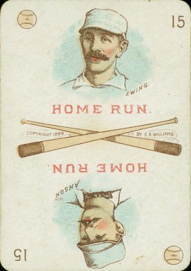 1889 E.R. Williams Card Game Anson/Ewing #15 Baseball Card