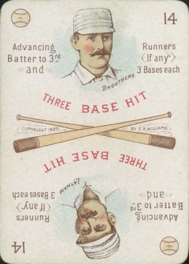 1889 E.R. Williams Card Game Brouthers/Latham #14 Baseball Card