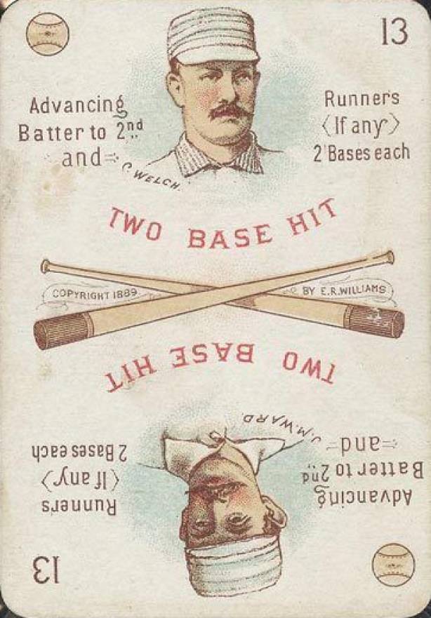 1889 E.R. Williams Card Game Ward/Welch #13 Baseball Card