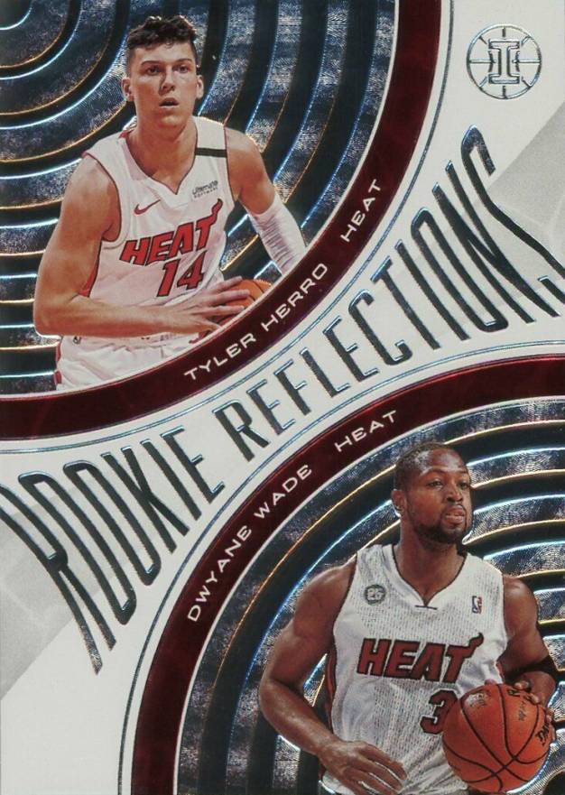 2019 Panini Illusions Rookie Reflections Dwyane Wade/Tyler Herro #17 Basketball Card