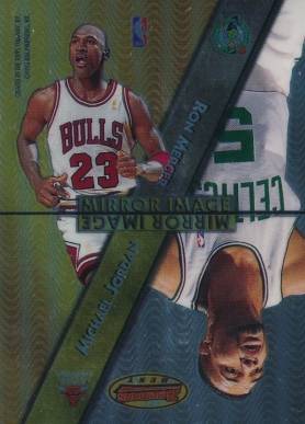 1997 Bowman's Best Mirror Image Gary Payton/Michael Jordan/Ron Mercer/Stephon Marbury #MI1 Basketball Card