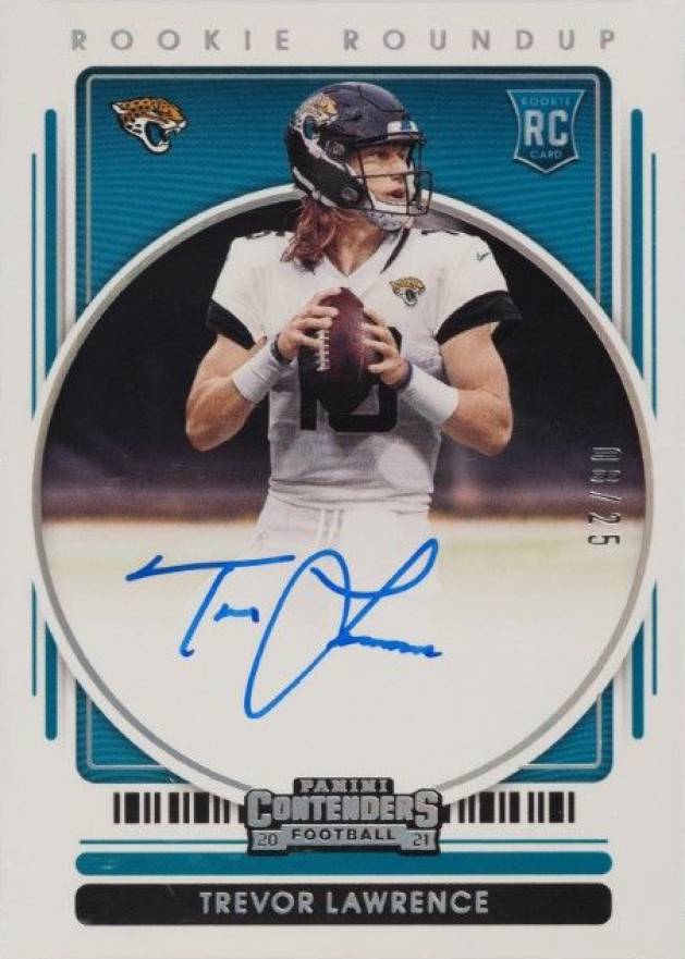 2021 Panini Contenders Rookie Roundup Autographs Trevor Lawrence #TRL Football Card