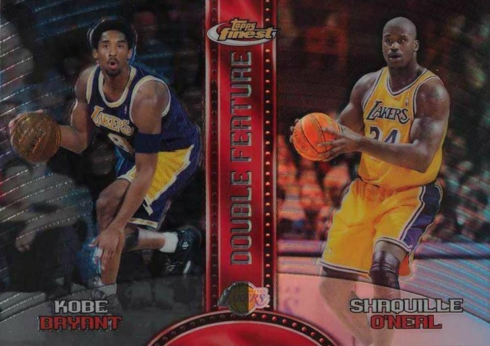 1999 Finest Double Feature Kobe Bryant/Shaquille O'Neal #DF14 Basketball Card