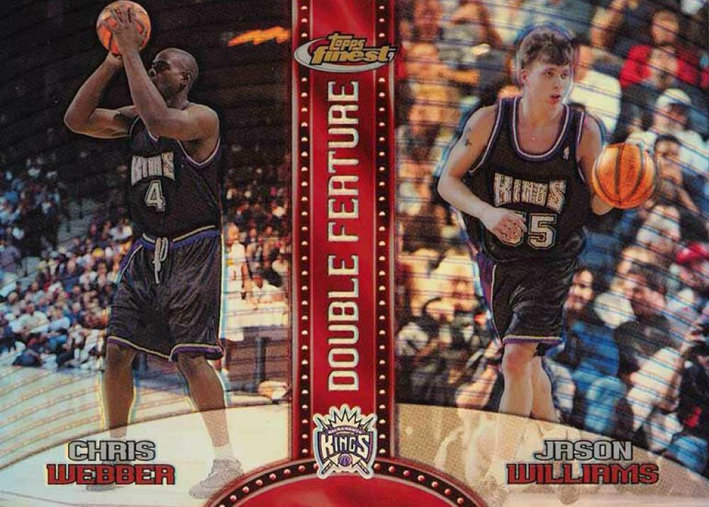 1999 Finest Double Feature Chris Webber/Jason Williams #DF8 Basketball Card
