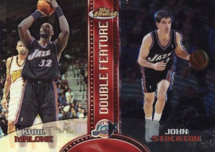 1999 Finest Double Feature John Stockton/Karl Malone #DF11 Basketball Card