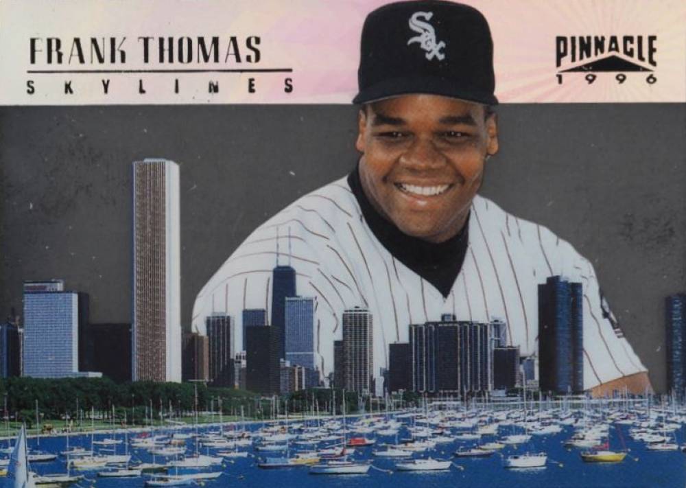 1996 Pinnacle Skylines Frank Thomas #2 Baseball Card