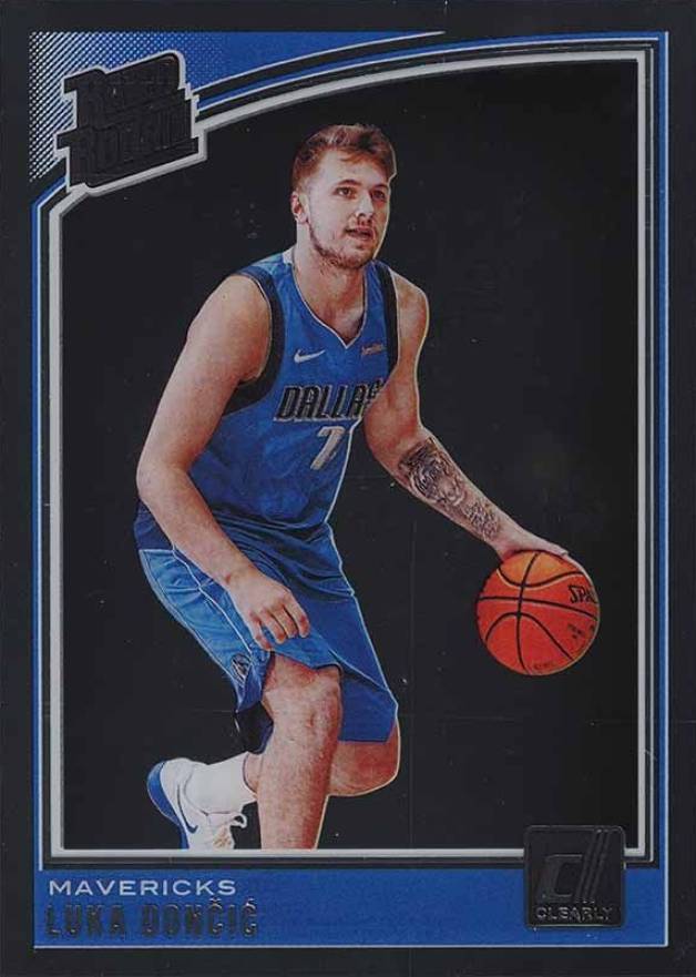 2020 Panini Clearly Donruss Retro Rated Rookie Luka Doncic #9 Basketball Card