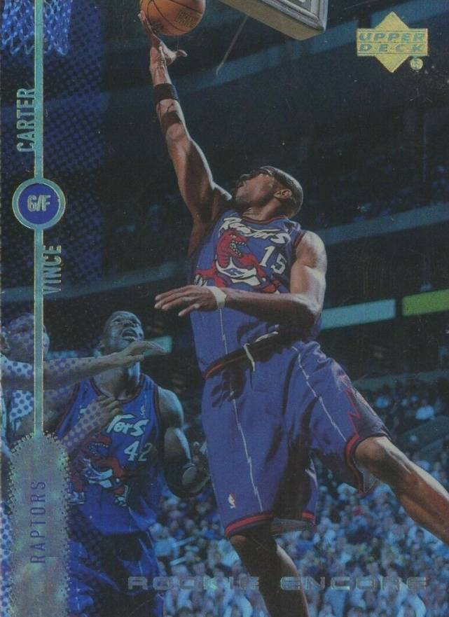 1998 Upper Deck Encore Rookie Encore Vince Carter #RE10 Basketball Card