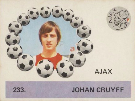 1970 Monty Gum Eredivisie 1971-Top Voetballers Johan Cruyff #233 Soccer Card