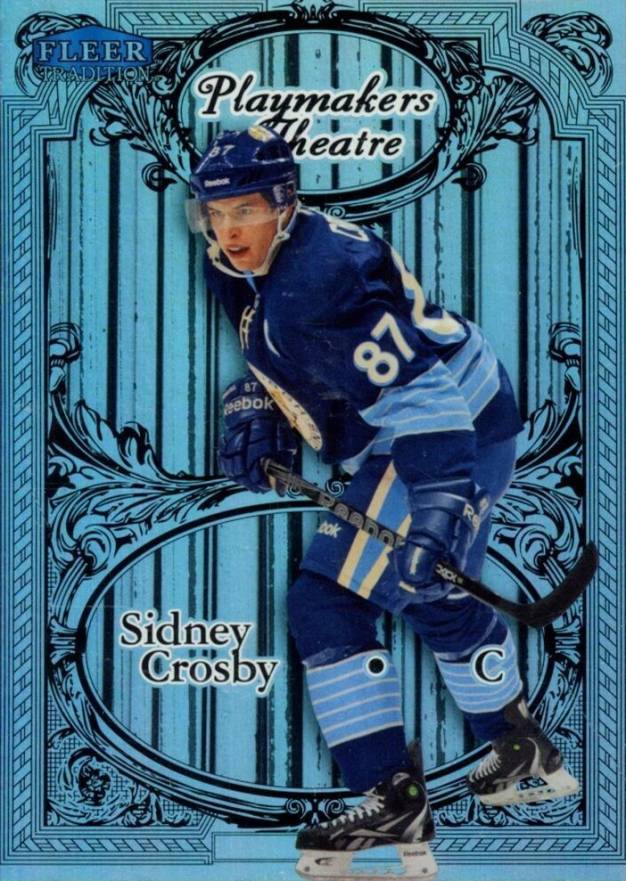 2012 Fleer Retro Playmaker's Theater Sidney Crosby #15 Hockey Card