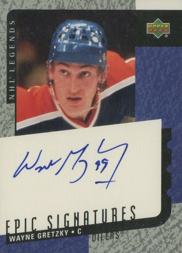 2000 Upper Deck Legends Epic Signatures Wayne Gretzky #WG Hockey Card